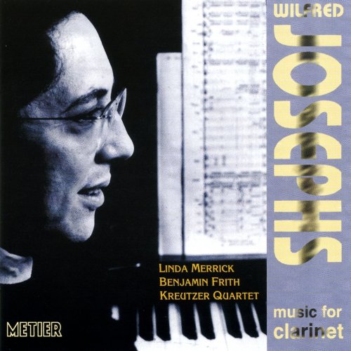 CD cover featuring a portrait of a man and musical notation.
