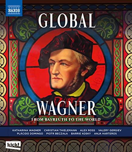 Blu-ray cover featuring a portrait of composer Richard Wagner in a red hat.