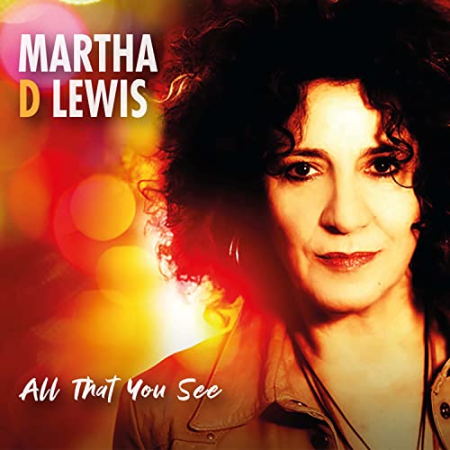 Martha D. Lewis album cover, portrait of a woman with curly hair.