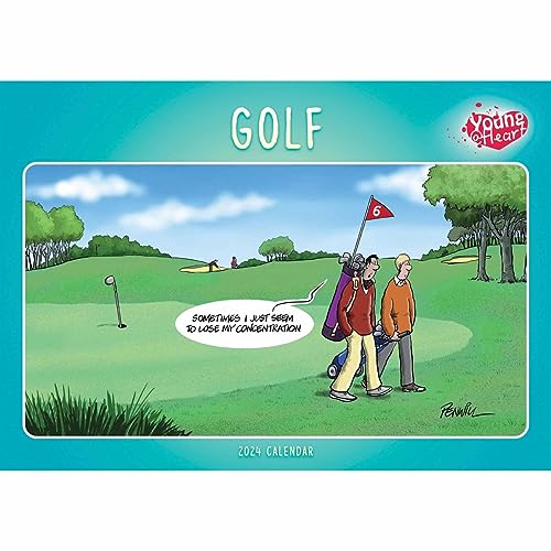 Young At Heart Golf A4 Calendar 2024