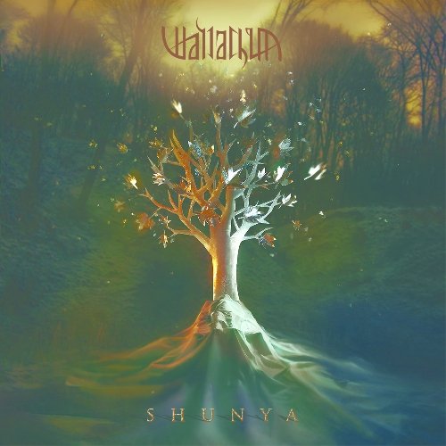 CD cover for Wallachia’s “Shunya” featuring a bare tree in a misty landscape.