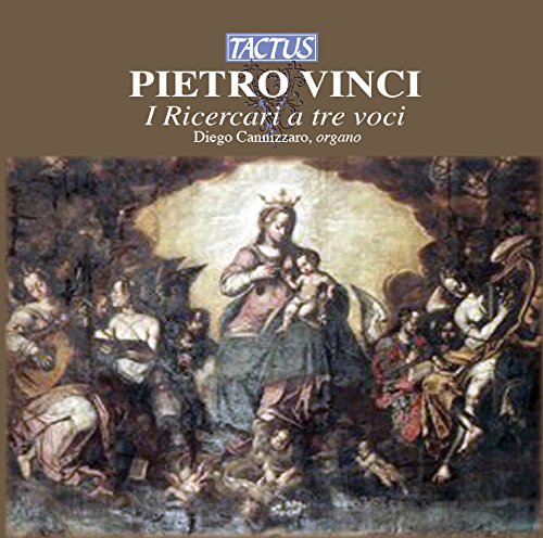 "CD cover with a Renaissance painting of the Madonna and child surrounded by figures."