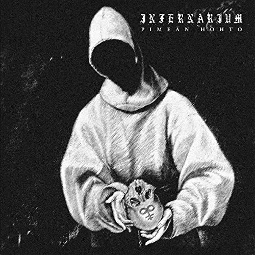 Dark album cover featuring a hooded figure holding a skull.
