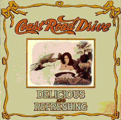 CD cover with ornate gold frame, woman in white, and tropical plants.