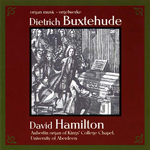 CD cover for Dietrich Buxtehude’s organ music, featuring a historical etching.