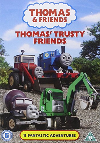 DVD cover featuring Thomas the Tank Engine and other train characters.