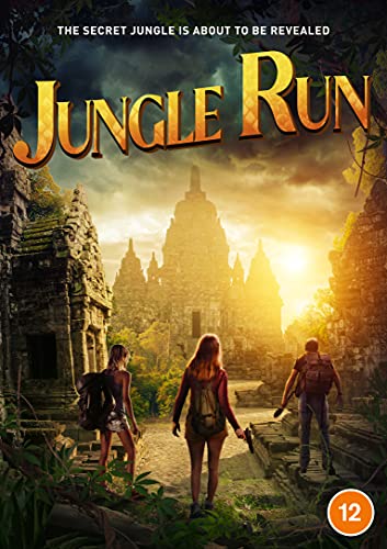 Jungle Run" DVD cover featuring explorers before ancient temple ruins.