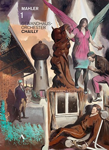 DVD cover for Mahler’s Symphony No. 1, featuring painted figures and architecture.