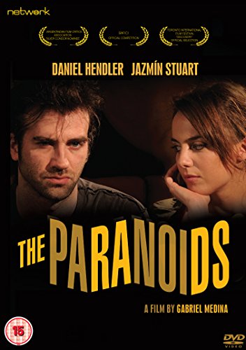 DVD cover for "The Paranoids" featuring a man and woman with concerned expressions.