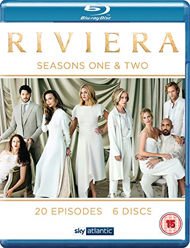 Blu-ray boxset cover featuring the cast of Riviera seasons one and two.