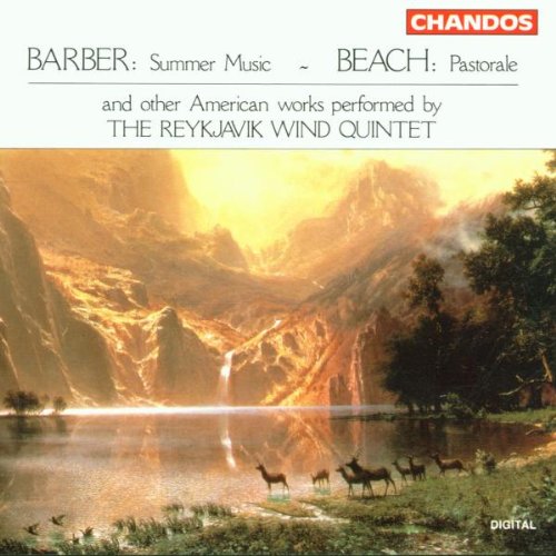 "CD cover featuring a serene landscape painting with deer by a lake."