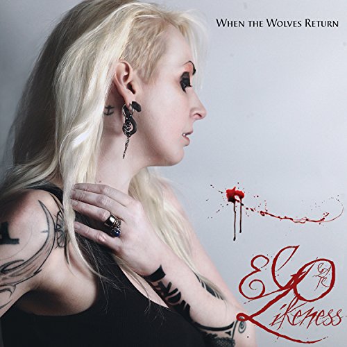 "Album cover featuring a woman with blonde hair and tattoos, against a gray background."