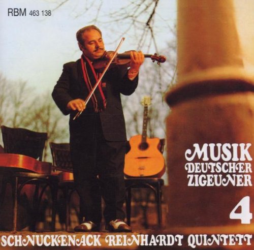 CD cover with a man playing violin, text "Musik Deutscher Zigeuner 4" on the right.