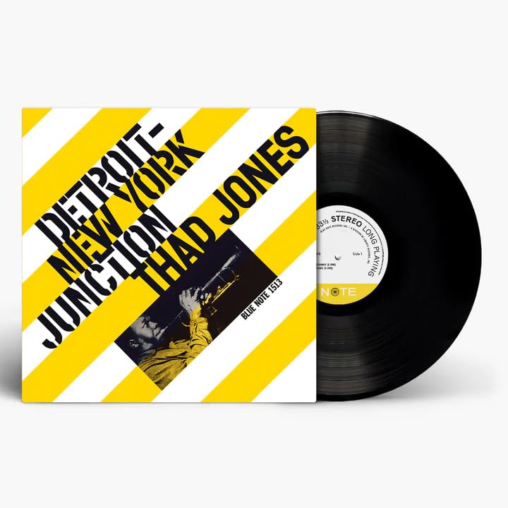 Vinyl record of Thad Jones’ “Detroit - New York Junction” album, yellow cover.