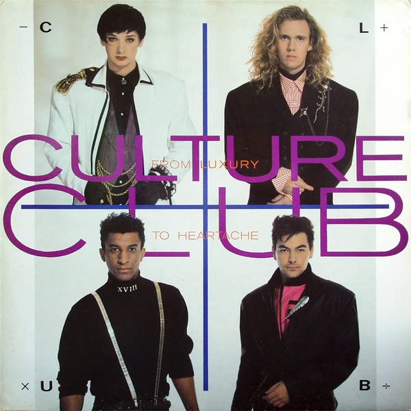 Culture Club album cover featuring four band members in formal attire.