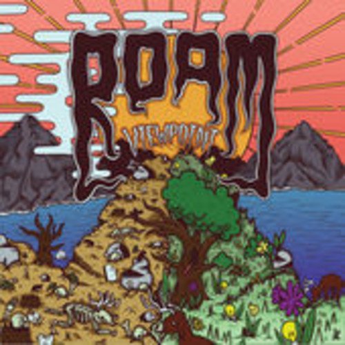 Album cover for Roam’s “Viewpoint” with landscape and bold text.