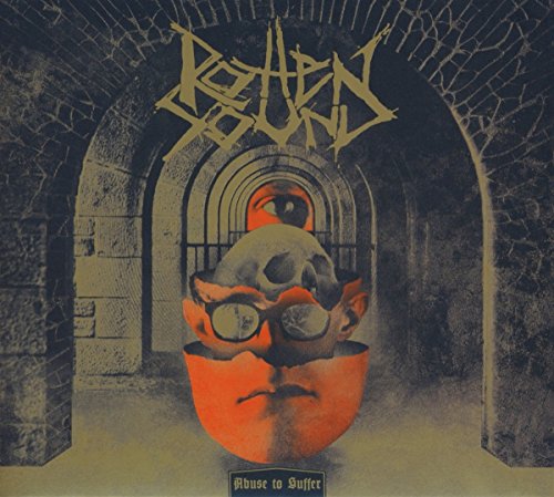 Album cover featuringL featuring a fragmented head and skull in a stone archway.