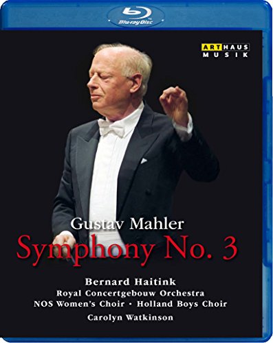 Blue-ray case with conductor in tuxedo on black background, text "Symphony No. 3" below.