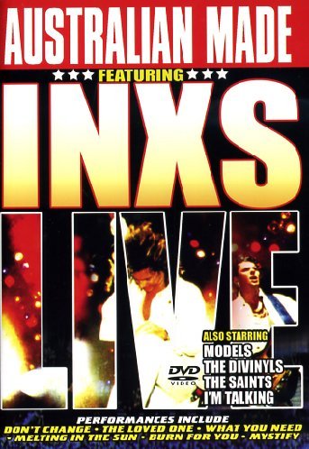 DVD cover for “Australian Made Featuring INXS Live” with band images.
