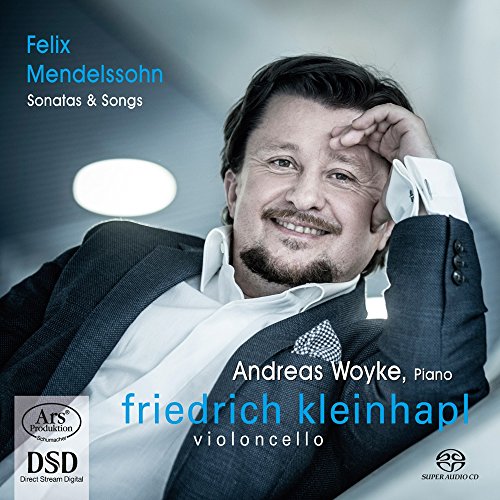 CD cover featuring Andreas Woyke, pianist, and Friedrich Kleinhapl, cellist.