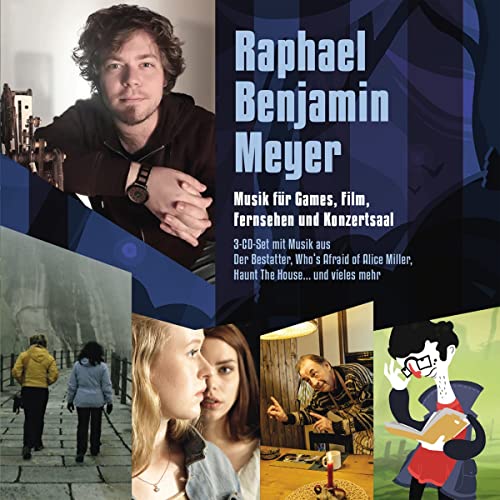 CD cover featuring composer Raphael Benjamin Meyer and film stills.