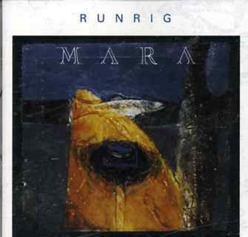 Runrig’s “Mara” CD cover: a yellow kayak with a fish and dark water.