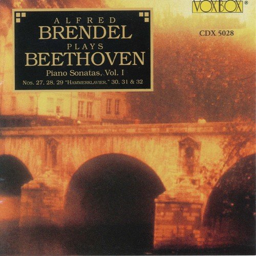 CD cover with a house and bridge, featuring Alfred Brendel playing Beethoven.