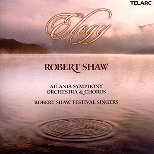 "Elegy" CD cover featuring a serene lake with ripples and cloudy sky.