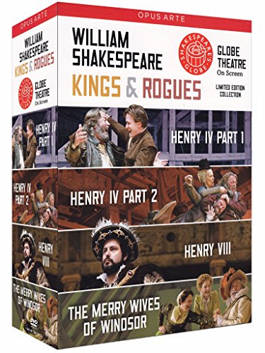 DVD box set featuring Shakespeare plays with actors in period costumes on the cover.