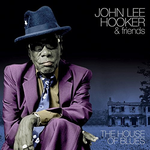 John Lee Hooker in a hat and sunglasses, album cover art.