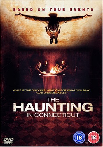 DVD cover for "The Haunting In Connecticut" featuring a floating figure.