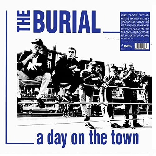 Black and white vinyl album cover featuring a group of young men.