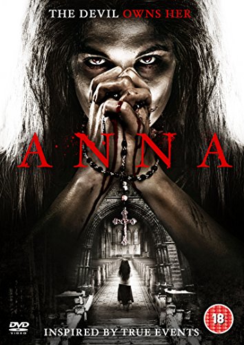 DVD cover for "Anna" featuring a dark, eerie image of a woman praying.