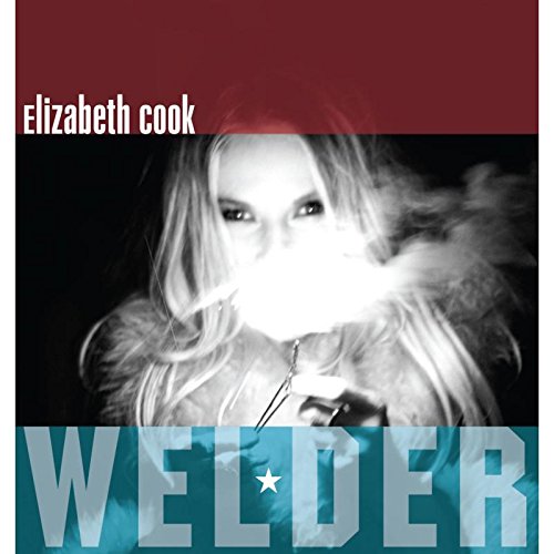 Elizabeth Cook's album cover: woman smoking, with "WELDER" text and Amazon logo overlay.