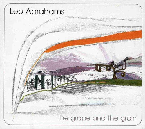 "Album cover with abstract landscape drawing, artist's name and album title."