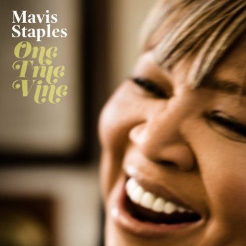 Mavis Staples album cover: close-up of smiling woman with blonde hair and closed eyes.