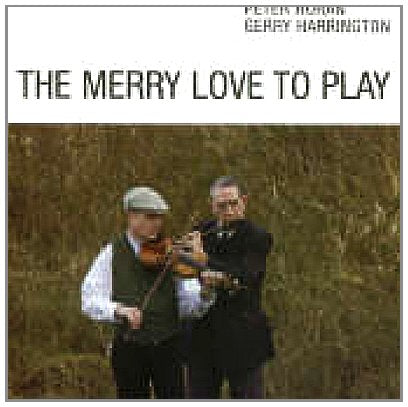 CD cover featuring two men playing fiddles in a rural landscape.