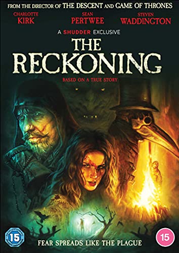 DVD cover for "The Reckoning" featuring plague doctor and distressed figures.
