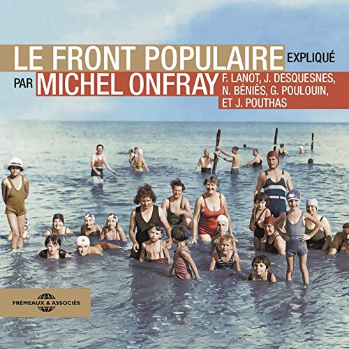 CD cover for "Le Front Populaire" by Michel Onfray, featuring a beach scene.