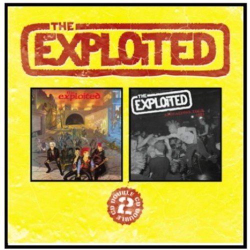Yellow CD cover with "The Exploited" in red, featuring two album artwork images.