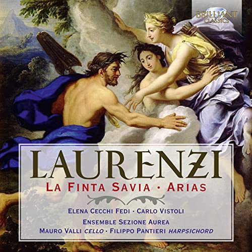CD cover for Laurenzi’s “La Finta Savia” featuring classical painting.