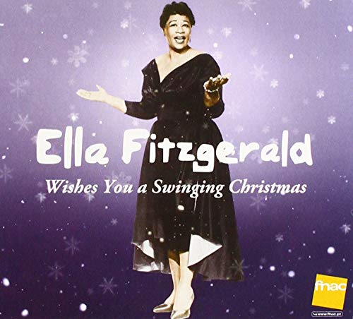 Ella Fitzgerald album cover for "Wishes You a Swinging Christmas.
