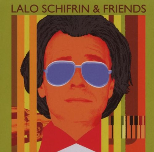 CD cover featuring Lalo Schifrin in sunglasses, with colorful stripes and piano keys.