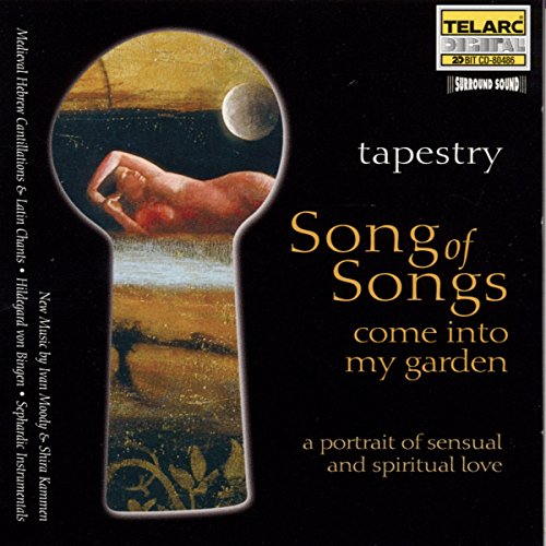 "Black CD cover with keyhole image and 'Tapestry - Song of Songs' text."