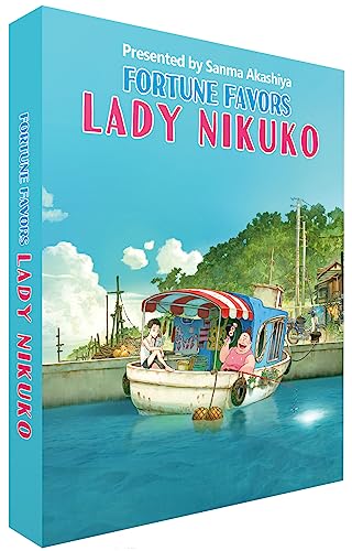 Blu-ray cover for “Fortune Favors Lady Nikuko” featuring a boat and woman.