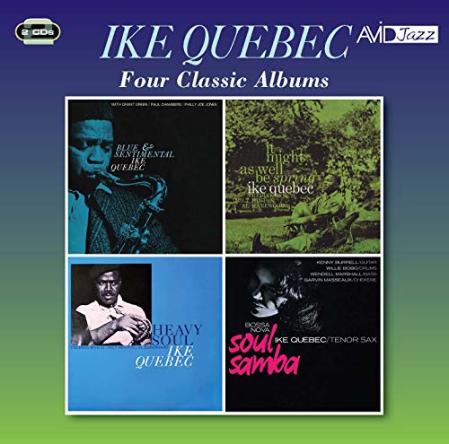 CD cover art featuring four Ike Quebec album covers arranged in a two-by-two grid.