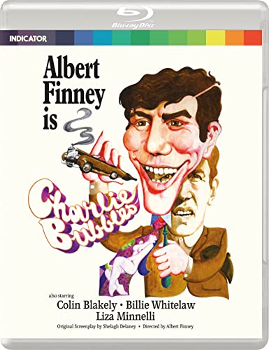 “Charlie Bubbles” Blu-ray cover featuring a painted portrait of Albert Finney.