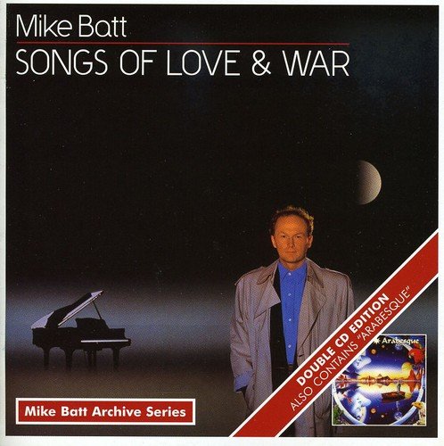 "Mike Batt CD cover with man standing by piano under moonlit sky."