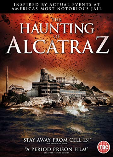DVD cover for "The Haunting of Alcatraz" with a prison on a rocky island.