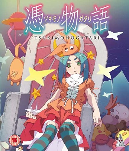 Anime Blu-ray cover featuring a girl with blue hair and fantastical creatures.